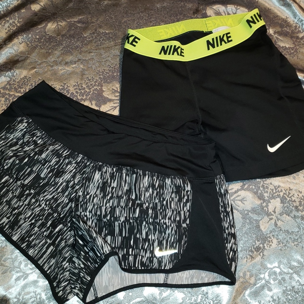 Two pair woman's workout shorts